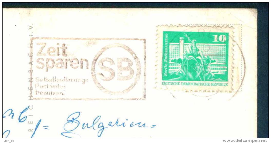 56461 // BERLIN - 1975 SB ZEIT SPAREN , RATHAUS Deutschland Germany Allemagne Germania - Máquinas Franqueo (EMA)