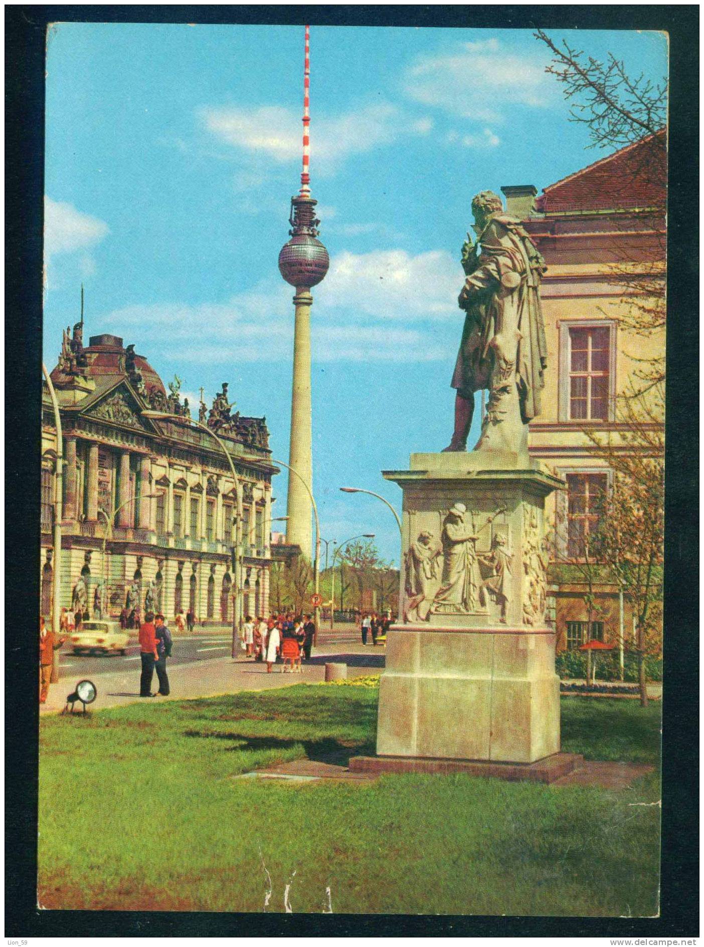 56449 // BERLIN - 1977 UKW , TV TOWER , MUSEUM DEUTSCHE GESCHICHTE Deutschland Germany Allemagne Germania - Storia Postale