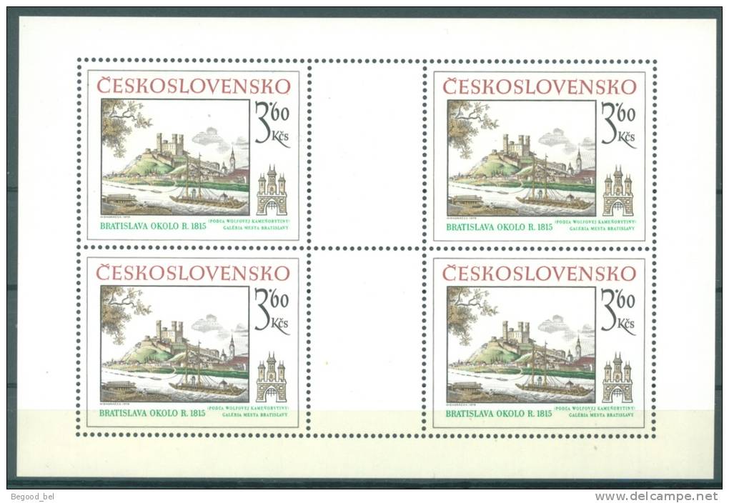 TCHECOSLOVAQUIE - 1979 - MNH/*** LUXE - BRATISLAVA - Yv 2366 Mi 2540 KLEINBOGEN  - Lot  4826 - Unused Stamps