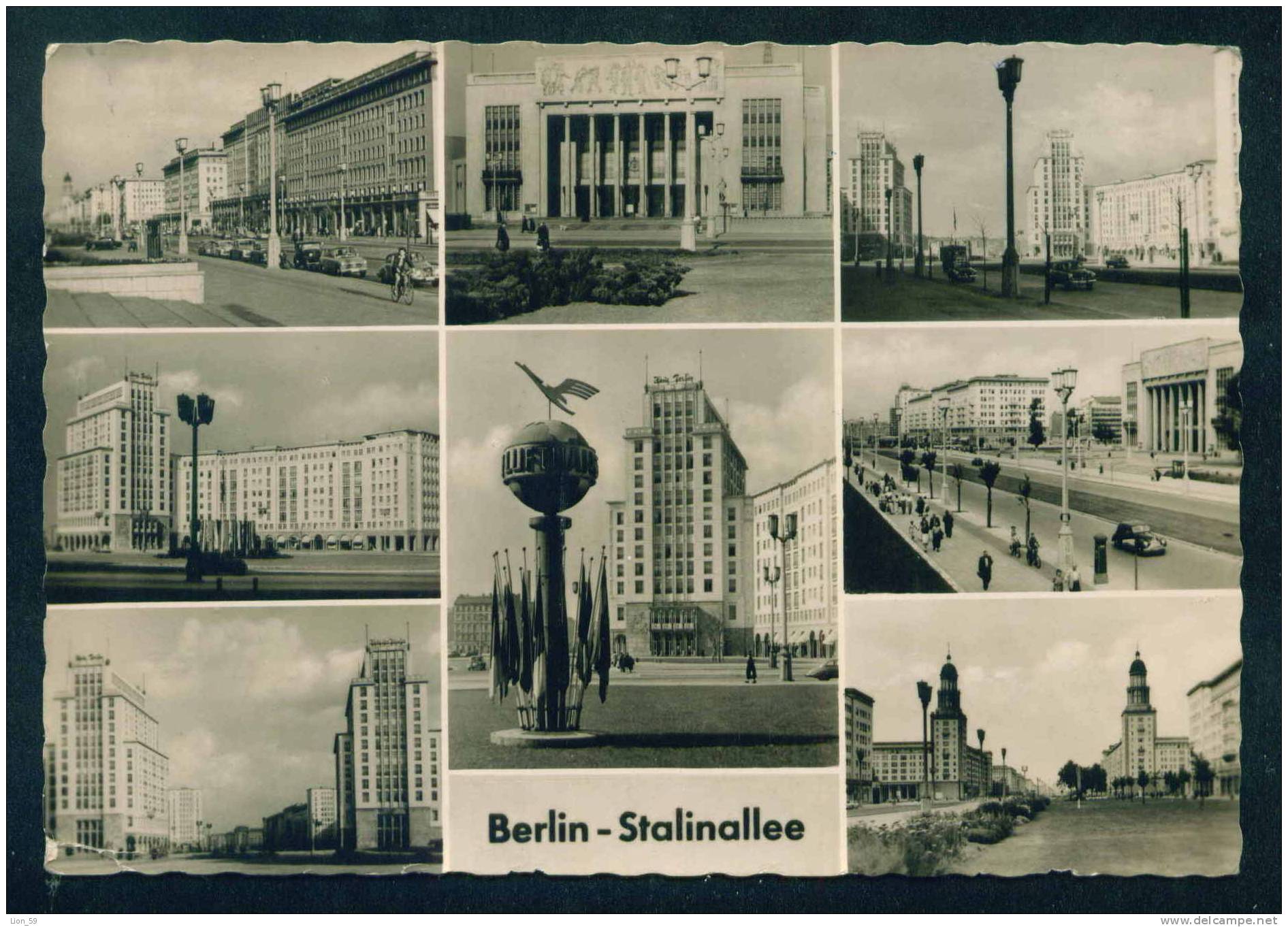 56467 // BERLIN - STALINALLEE - DRESDENA 1960 - NATIONALE HYGIENE AUSSTELLUNG  Deutschland Germany Allemagne Germania - Inquinamento