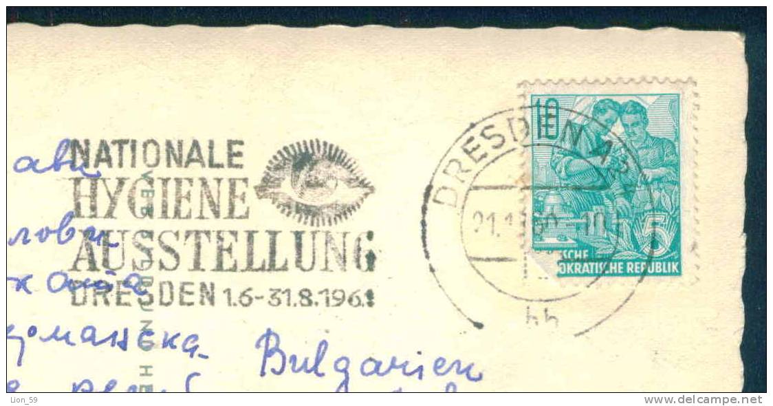 56467 // BERLIN - STALINALLEE - DRESDENA 1960 - NATIONALE HYGIENE AUSSTELLUNG  Deutschland Germany Allemagne Germania - Umweltverschmutzung