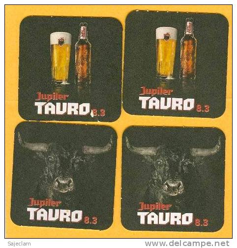 4 S/b Bière Jupiler Tauro 8.3 (recto-verso) - Sous-bocks