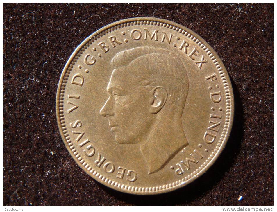 United Kingdom Gran Bretaña 1 Pence 1947 Georgius VI . See Coin Images. - D. 1 Penny