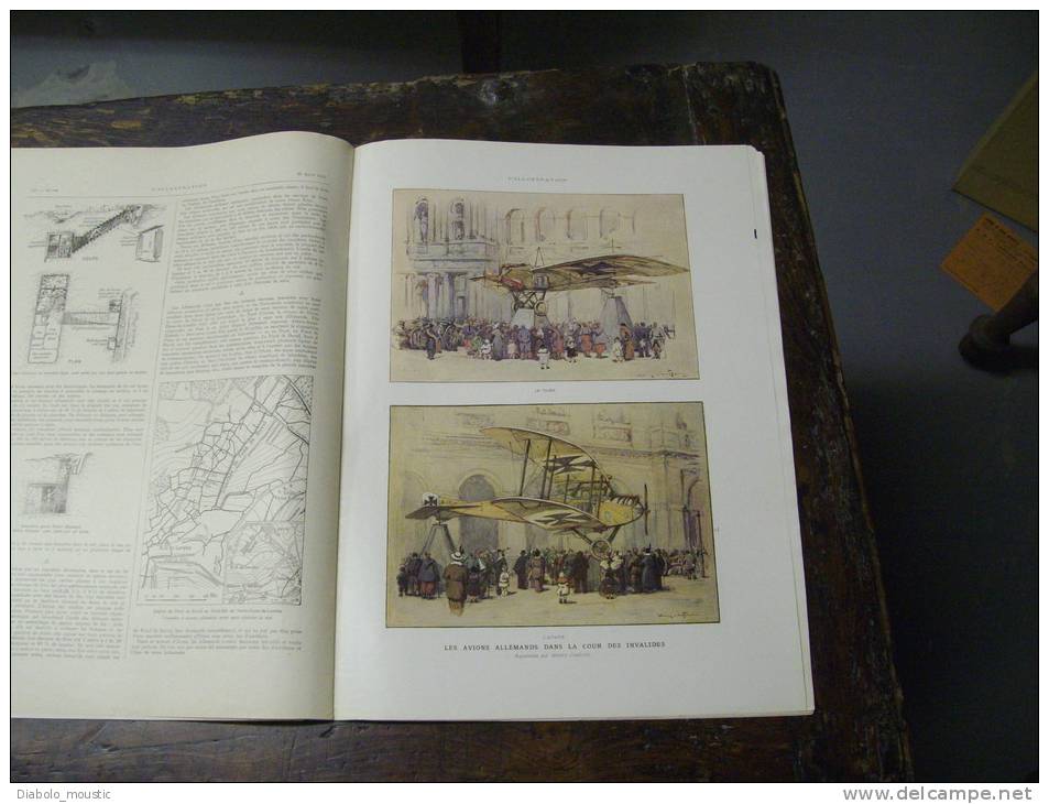 1915  Les Boeufs Attelés ;Le Contre-torpilleur BISSON ; Avions Allemands Expo ; Catastrophe Du Navire Eastland CHICAGO - L'Illustration