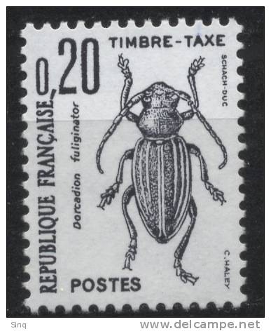 Taxe N° 104 Coléoptère Faciale 0,20 F - 1960-.... Mint/hinged