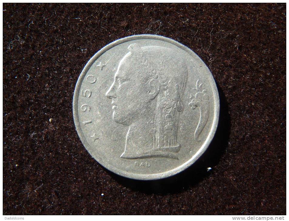 Belgie Belgique 5 Francs 1950 Nickel. Ver Detalles En Fotos. - 5 Francs