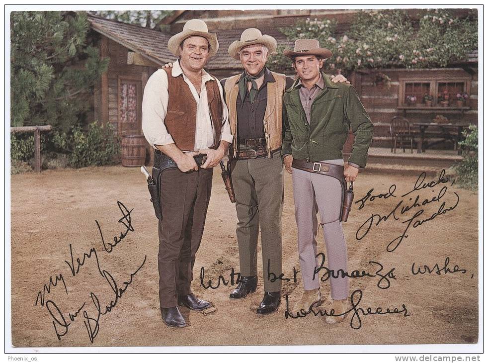 ACTORS - BONANZA, Format  180 X 130 Mm - TV Series