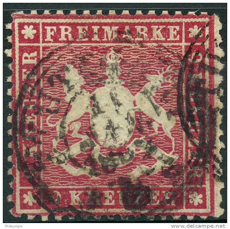 Wurtemberg (1859) N 19 (o) - Oblitérés