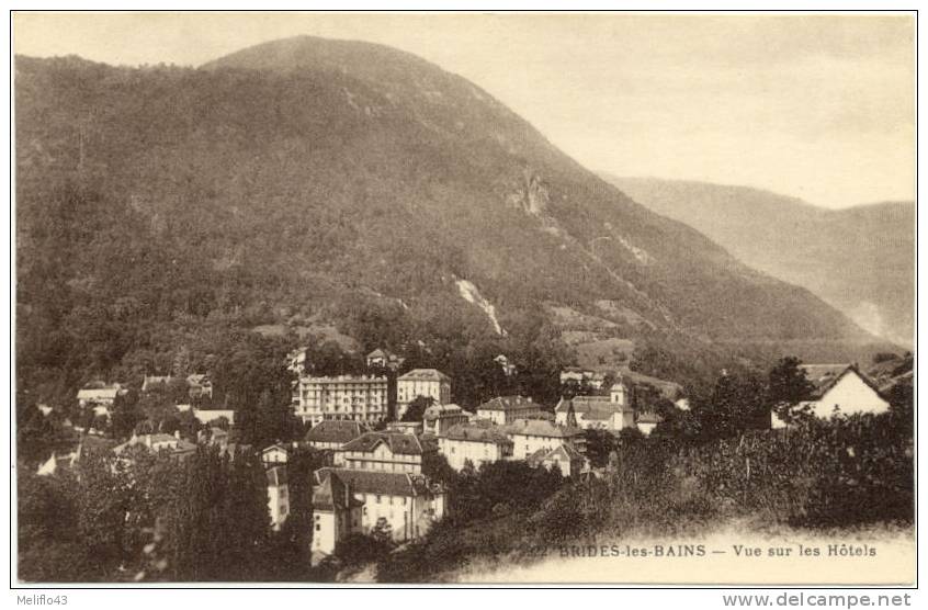 73/CPA - Brides Les Bains - Vue Sur Les Hotels - Brides Les Bains