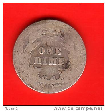 **** USA  - ETATS-UNIS  - 1 - ONE BARBER DIME 1905 - ARGENT - SILVER **** EN ACHAT IMMEDIAT !!! - 1892-1916: Barber