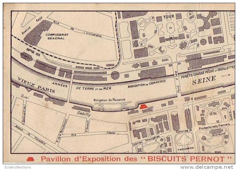 Seine...75..Paris...Expos Ition  De 1900...Pub Et Palais  Biscuits Pernot  Yvon Architecte - Exposiciones