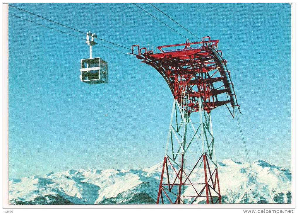 73 - LA PLAGNE - Une Cabine Au Sommet De La Grande-Rochette -  Ed. La Plagne Photo Jean Blaugeaud 6714 - Andere & Zonder Classificatie