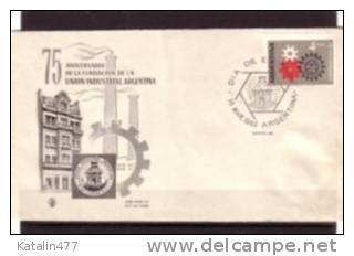 ARGENTINA 1963. 75th Anniv. Of Industrial Union,  FDC - FDC