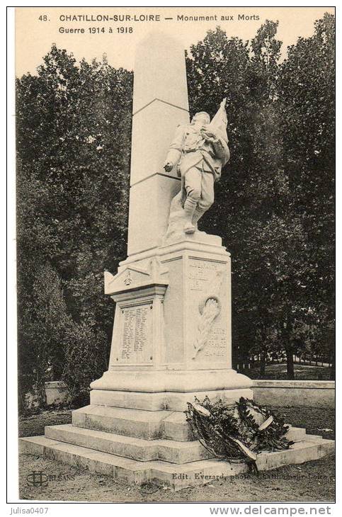 CHATILLON SUR LOIRE (45) Monument Aux Morts Guerre 1914-1918 - Chatillon Sur Loire