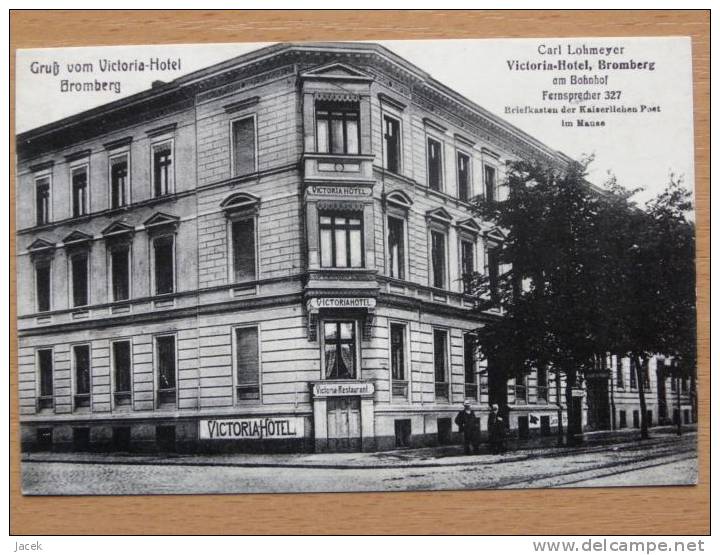 Bromberg Hotel Victoria 1908  Reproduction - Westpreussen