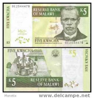 Malawi #new 5, 5 Kwacha, 2005, UNC - Malawi