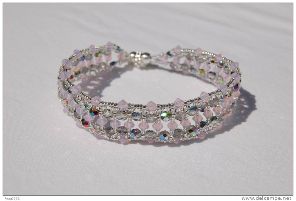 Bracelet Perles Cristal Swarovski, Perles Cristal De Bohême - Bracelets