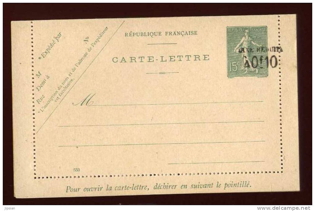 Entier Postal Semeuse 15c Avec Taxe Réduite à 0f10 (2) HIP7 - Tarjetas Cartas