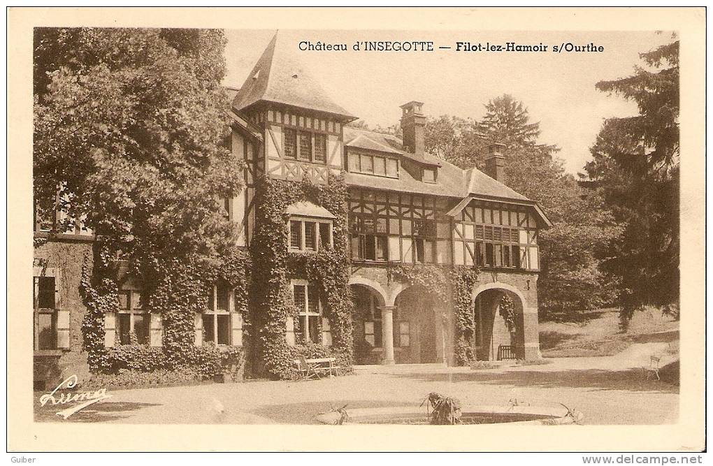 Filot Lez Hamoir S/ourthe Chateau D'insegotte Propr.Mme Kraus - Flémalle