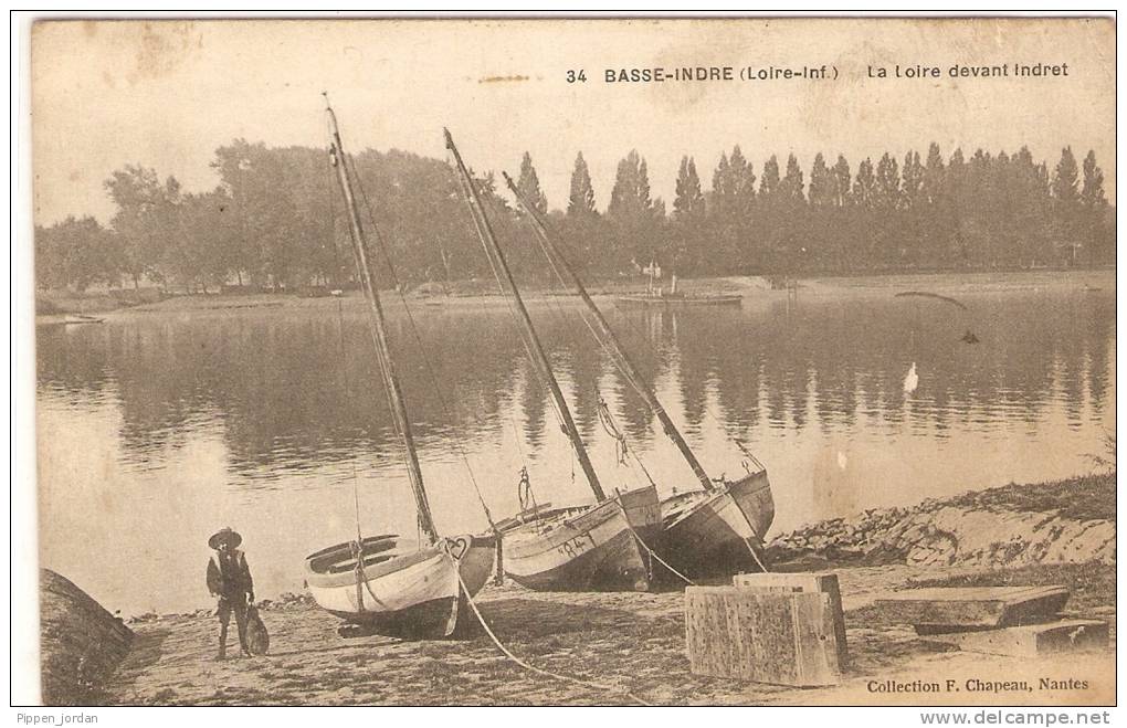 44  BASSE -INDRE  ""LA LOIRE Devant INDRET"""" - Basse-Indre