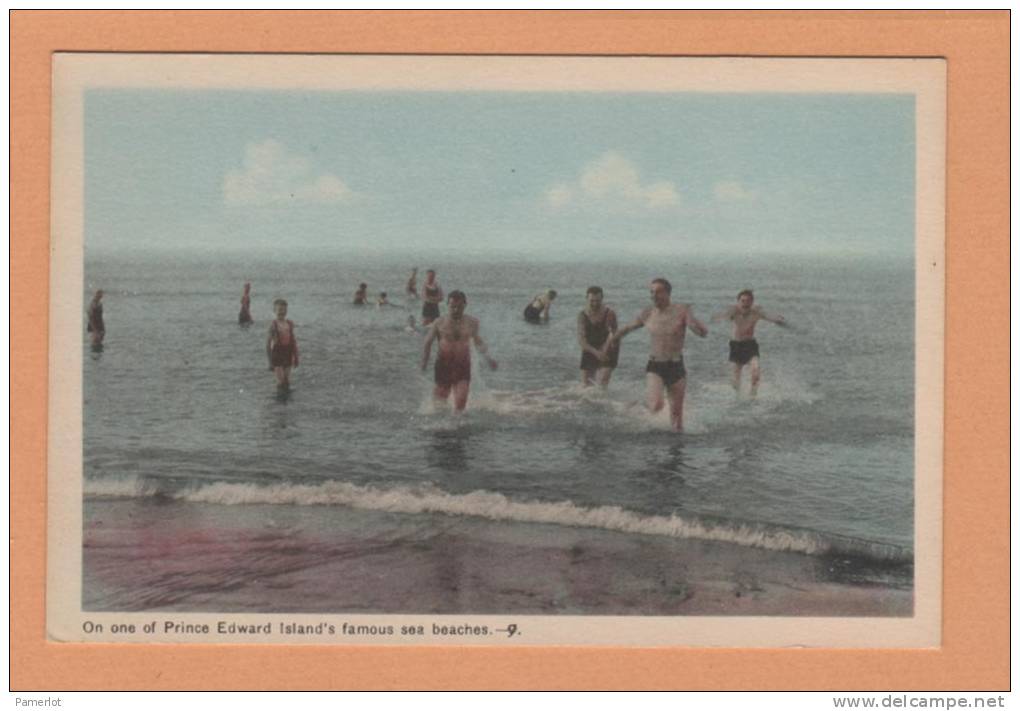 Prince Edward Island PEI ( On Of Famous Sea Beaches Plage Mer ) Animé Canada Postcard  Carte Postale - Sonstige & Ohne Zuordnung