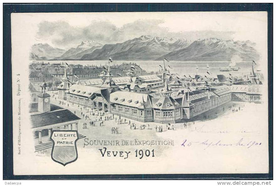 Vevey, Souvenir De L' Exposition Cantonale Vaudoise, 1901, - Le Vaud