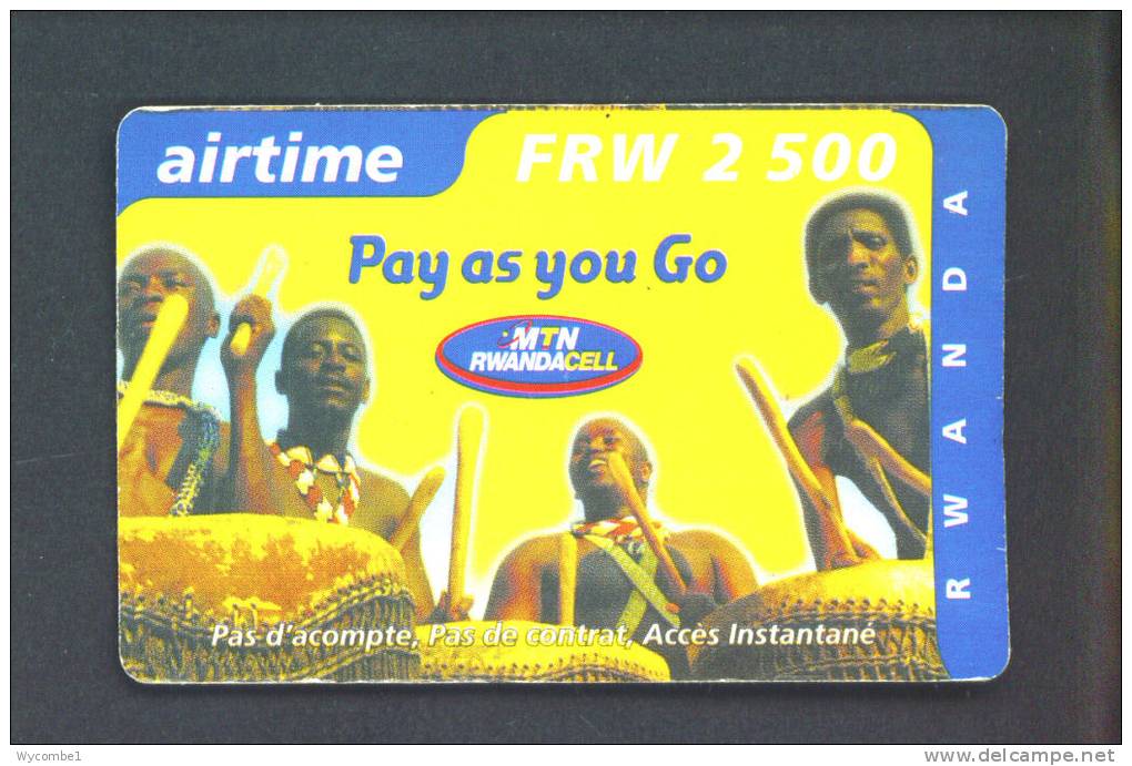 RWANDA  -  Remote Phonecard As Scan - Ruanda