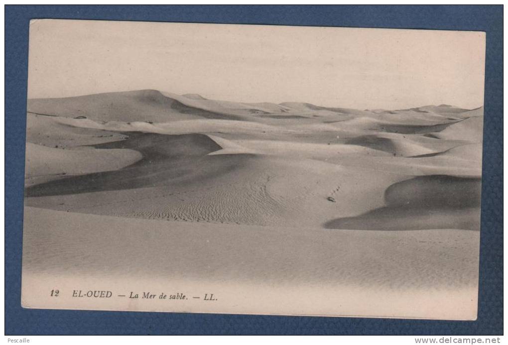 ALGERIE - CP EL OUED - LA MER DE SABLE - LL N°12 - CIRCULEE EN 1912 - El-Oued