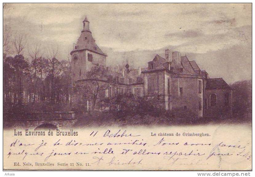 GRIMBERGEN = Les Environs De Bruxelles = Le Château  (Nels  Bxl  S.11  N° 11) 1900 - Grimbergen