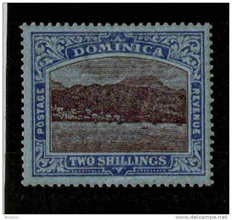 DOMINICA 1921-22 2s SG69 WATERMARK MULTIPLE SCRIPT CA MOUNTED MINT Cat £50 - Dominique (...-1978)