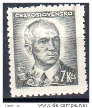 TCHECOSLOVAQUIE - 1945-47: "Benès" - N°414* - Unused Stamps