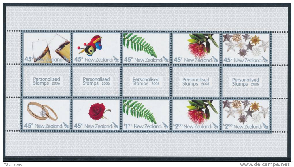 NEW ZEALAND 2006 Personalised Stamps Sheetlet Of Ten Stamps** - Blocks & Sheetlets