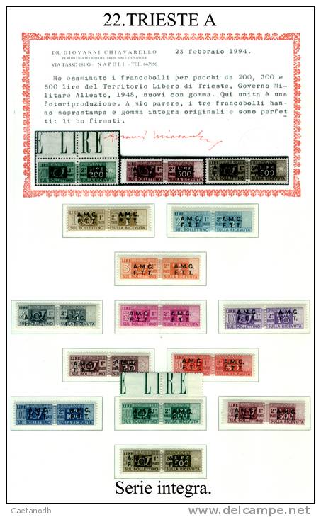 Trieste-A-F0022 - Postal And Consigned Parcels