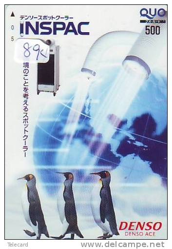 Carte Prépayée Japon * OISEAU MANCHOT  (894)  PENGUIN BIRD Japan * Prepaidcard * PINGUIN * - Pinguini