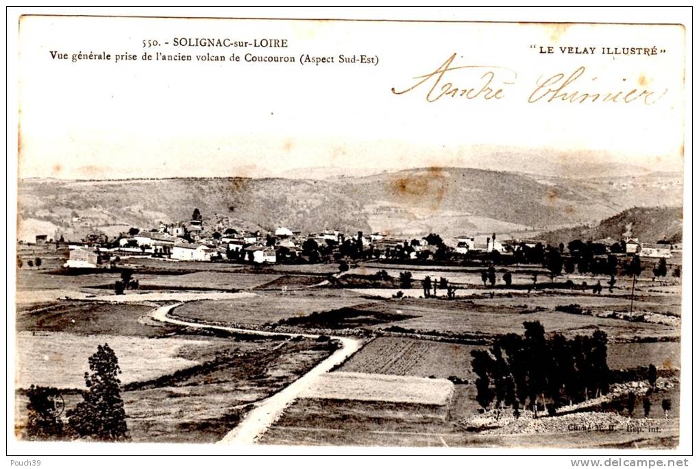 Solignac Sur Loire, Vue Générale Prise De L'ancien Volcan De Coucouron - Solignac Sur Loire