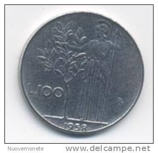 ITALIA MONETE DA 100 LIRE MINERVA 1°  1958 - 100 Lire