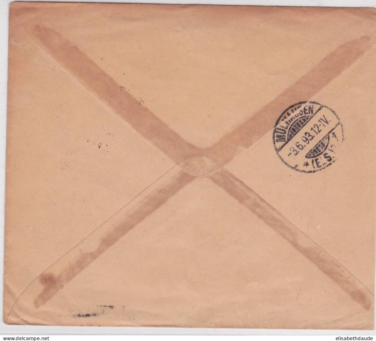 POLOGNE ADMINISTRATION RUSSE ! - 1893 - ENVELOPPE ENTIER POSTAL De RADOM => MULHOUSE (ALSACE) - Covers & Documents