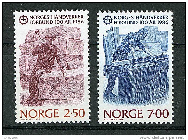 Norvège ** N° 900 / 901 -  Fédération Des Artisans - Ongebruikt