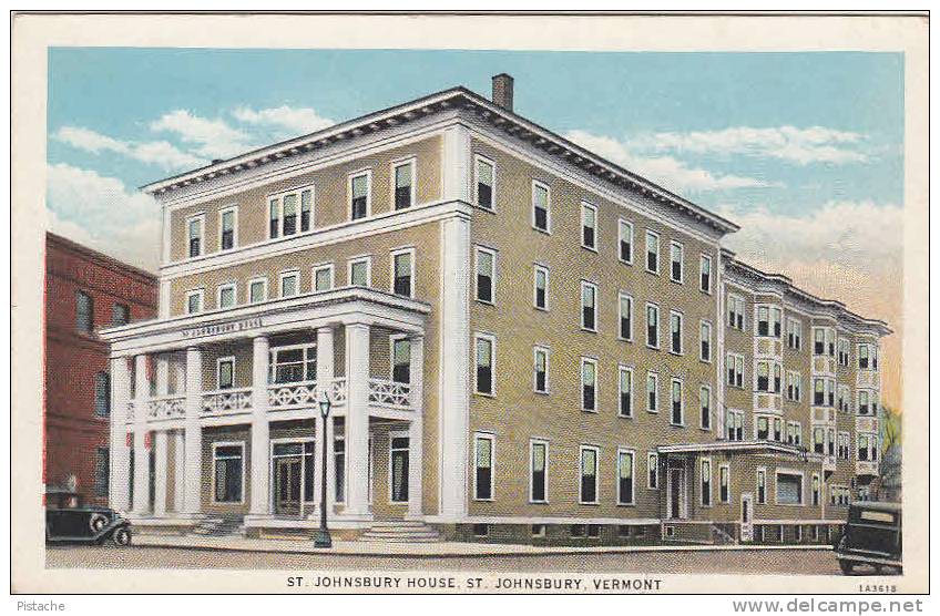 St. Johnsbury House Vermont - Old Cars - Vintage - Unused - American Art Post Card Co. - Other & Unclassified