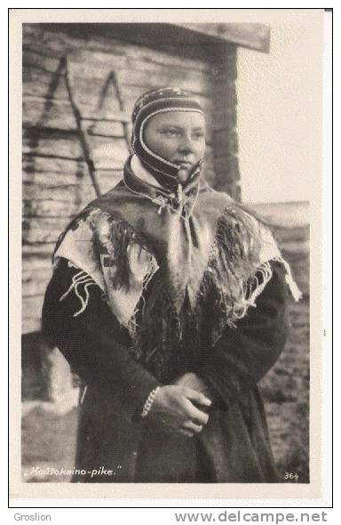 KOUTOKEINO PIKE 364 (CARTE PHOTO FEMME LAPONNE NORVEGE) - Norwegen