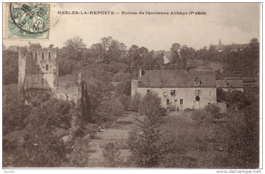 51 NESLES LA REPOSTE Ruines De L'ancienne Abbaye (Vé Siécle) - Autres & Non Classés