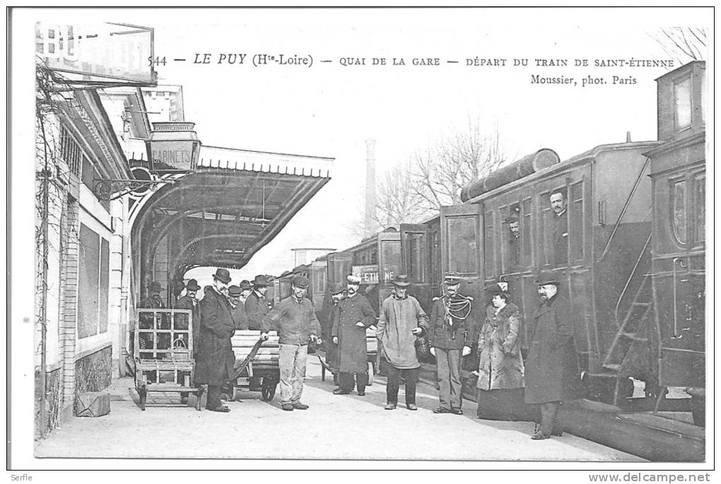 43 - Le Puy - Quai De La Gare - Départ Du Train De St Etienne - Bahnhöfe Mit Zügen