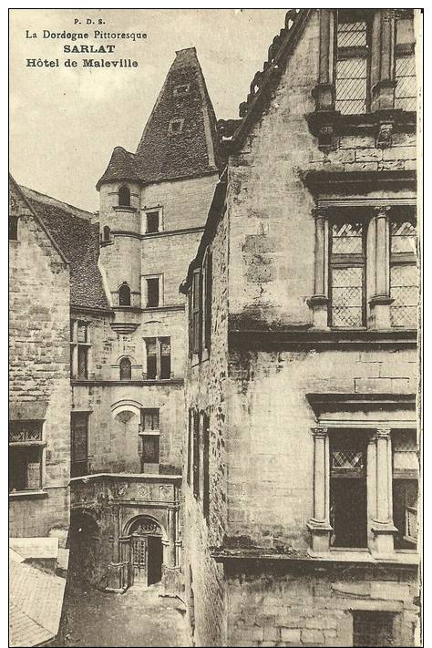 6j - 24 - Sarlat - Dordogne - La Dordogne Pittoresque - Hôtel De Maleville - P.D.S - Sarlat La Caneda