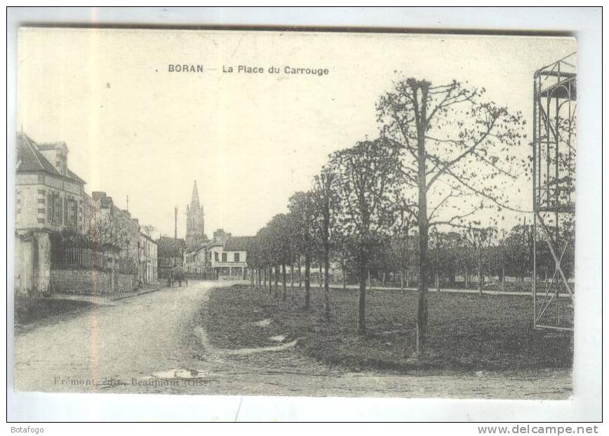 CPM DPT 60 REPRODUCTION BORAN, LA PLACE DU CARROUGE - Boran-sur-Oise