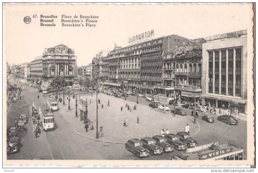 BRUXELLES, Brussels, Brussel,  TRAMWAYS RAILWAYS 2  CARDS, **1960** Panorama - Ferrovie, Stazioni