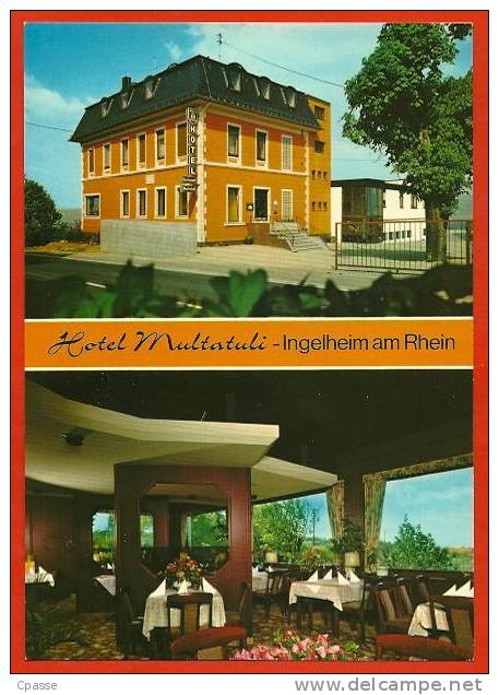 CPM Postkarte Hôtel MULTATULI  Allemagne INGELHEIM Am RHEIN Inh.: Heidrun Witzke-Paul ° Restaurant Multi Vues Multivues - Ingelheim