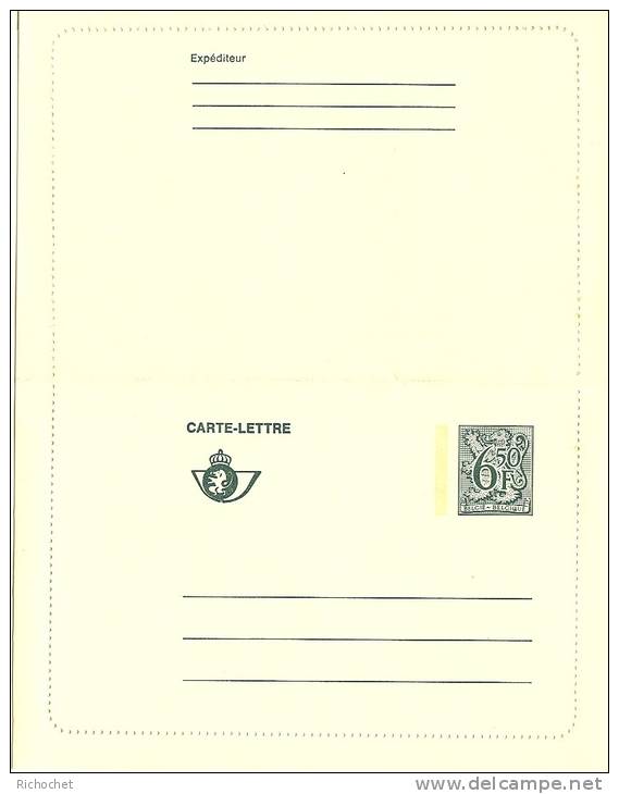 Belgique Carte-lettre N° 46 III F ** - Carte-Lettere