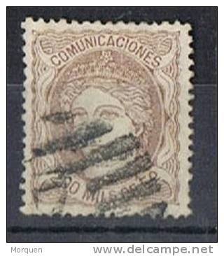 Sellos 200 Milesimas Alegoria 1870 Castaño Claro, Num 109 º - Used Stamps