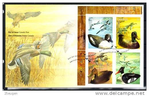 Canada  2006  DUCKS  FDC - Anatre