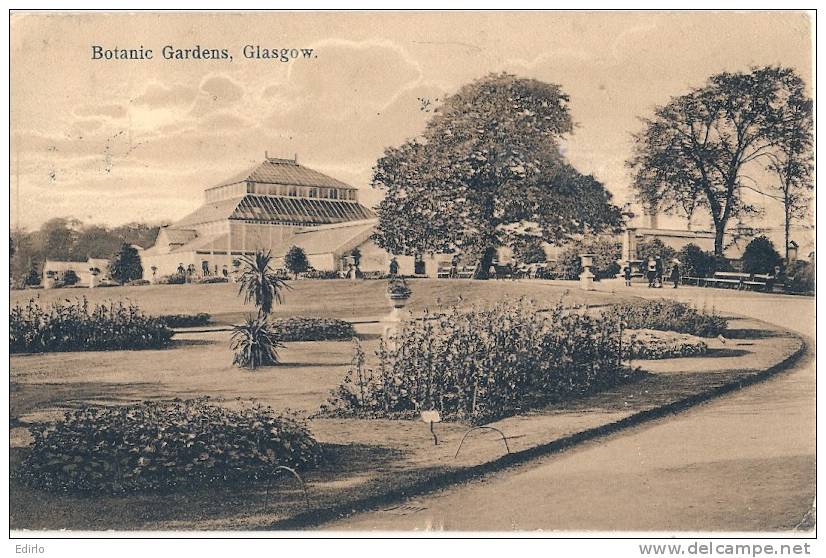 Botanic Garden Glagow Stamped 1913 - Renfrewshire